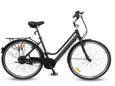 两辆28英寸的城市电动自行车