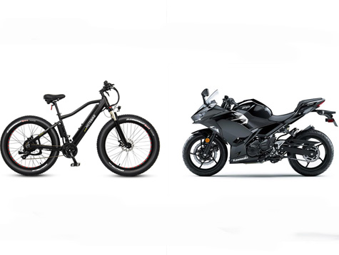 对比:电动通勤自行车和摩托车