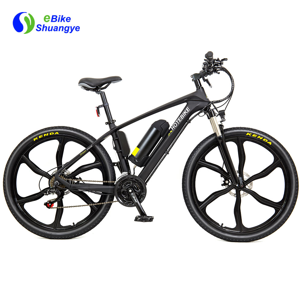 电动碳纤维自行车26英寸集成轮A6CB26M