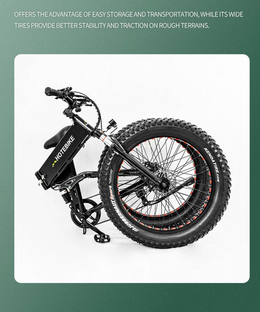 可折叠胖轮胎电动自行车